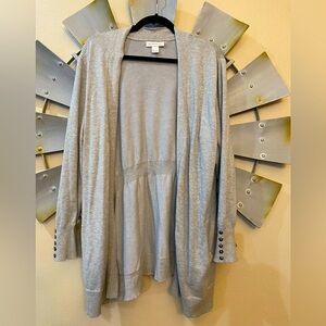 🦃 EUC Christopher & Banks Light Gray Women's Cardigan